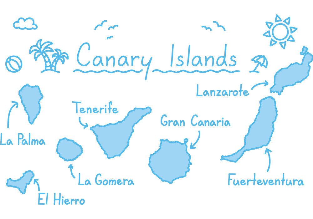 canary islands map